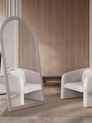 מראת קשתות דמוי טרוורטין בז' 100/180