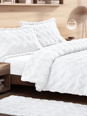 סט מצעים דגם "וינה" לבן