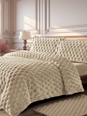 סט מצעים דגם "פראג" בז'