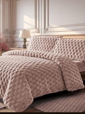 סט מצעים דגם "פראג" ורוד